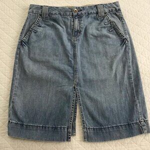 Vtg 90s Y2K Calvin Klein Women’s Cotton Denim Jean Skirt 8 Coastal Cowgirl Boho